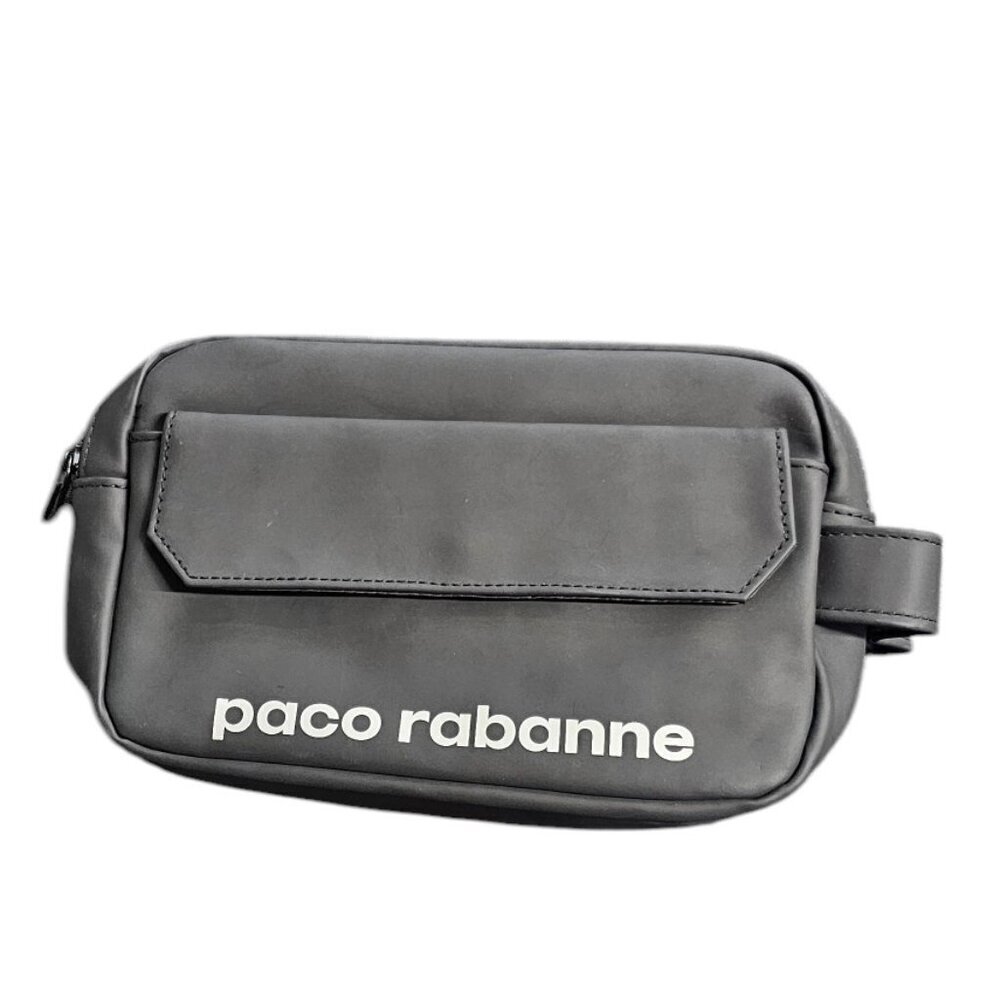 Paco Rabanne Toiletry Bag, Cosmetic Bag, Travel Pouch, Travel Bag, Packing,Black